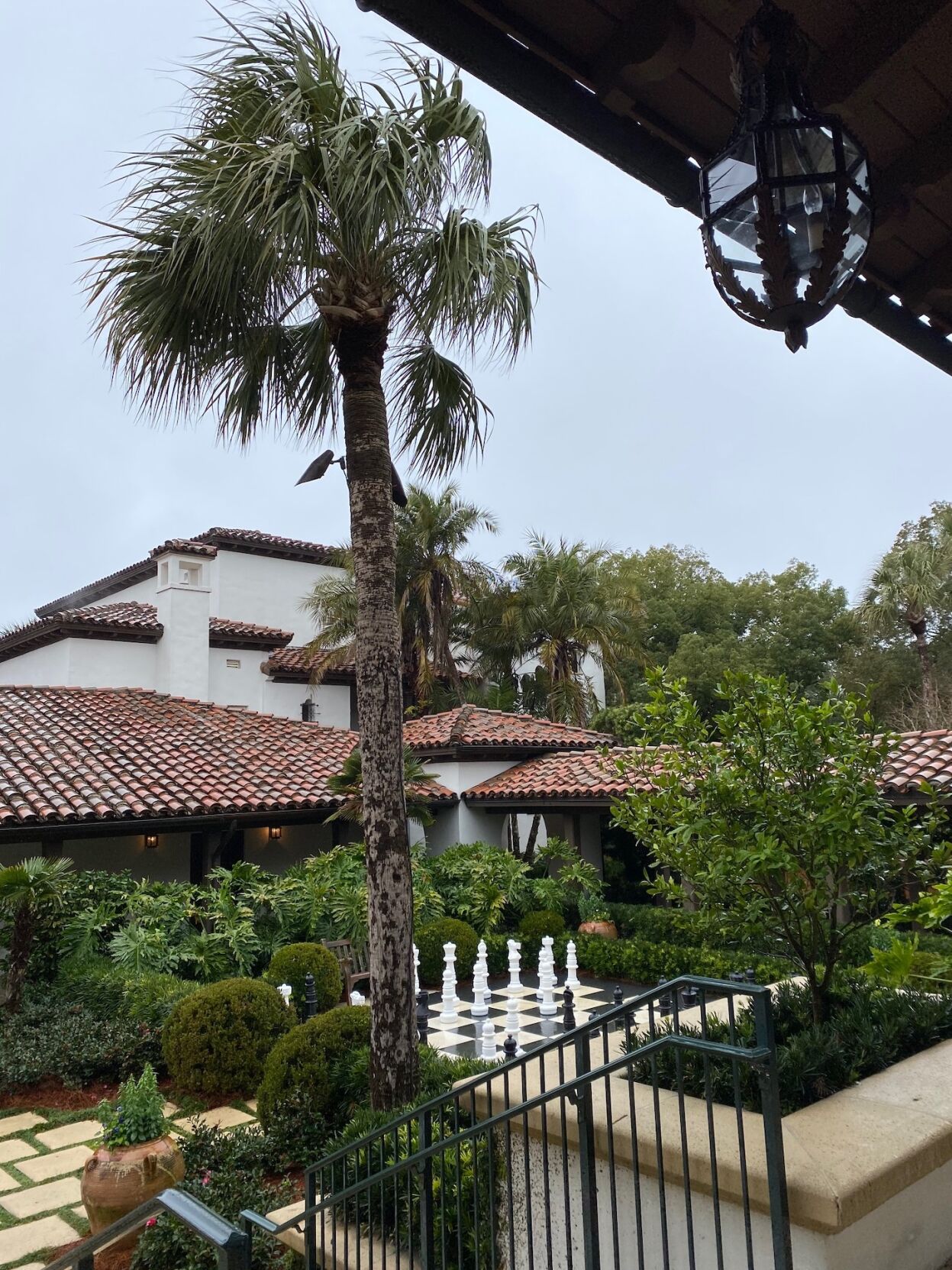 Spanish tile rooftops are a nod to the original architecture of the property.